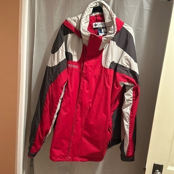 Columbia Other - Columbia Men’s Tall XL Red and grey Lightweight jacket